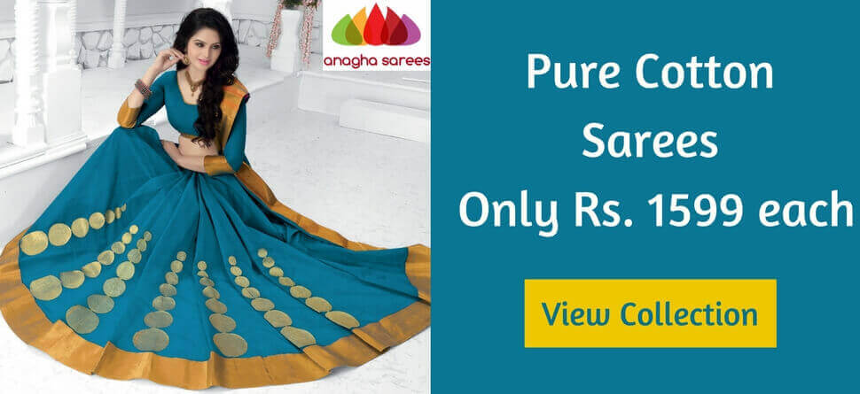 Pure Cotton Collection Anagha Sarees